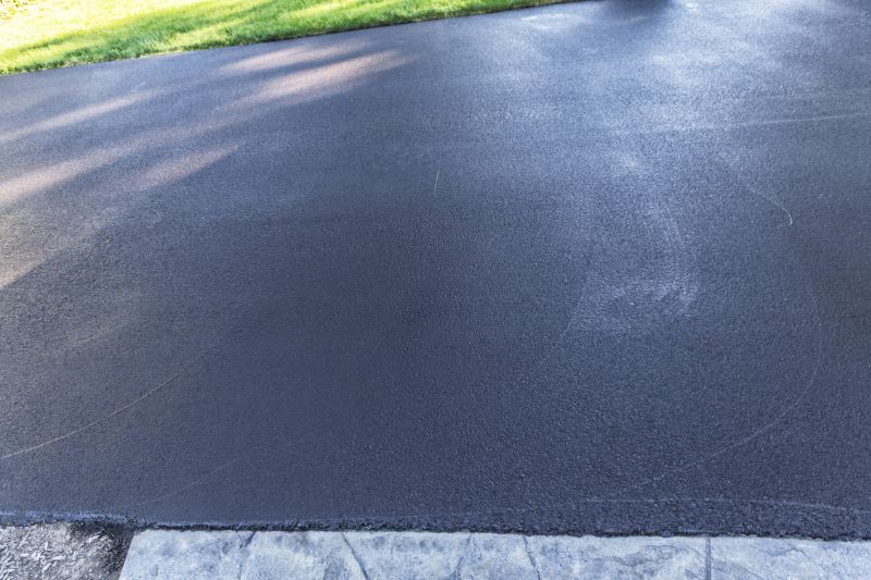 Freshly Paved Asphalt Driveway