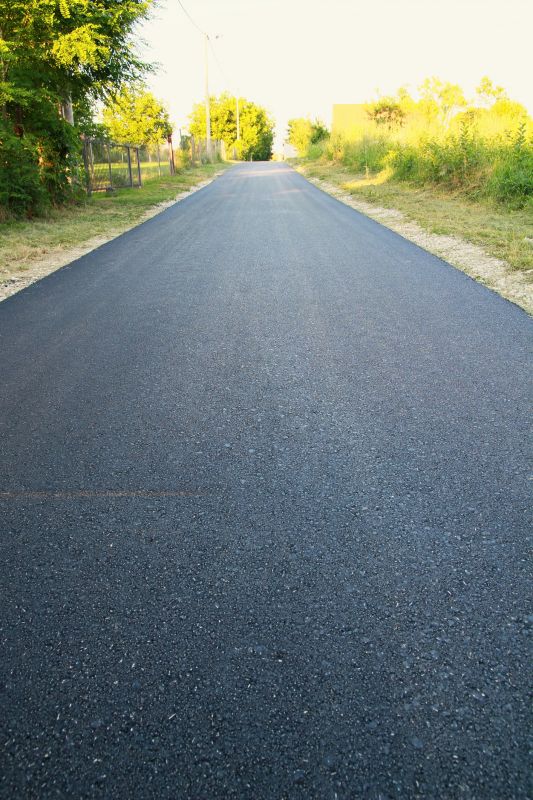 Blacktop Driveway with Clear Borders